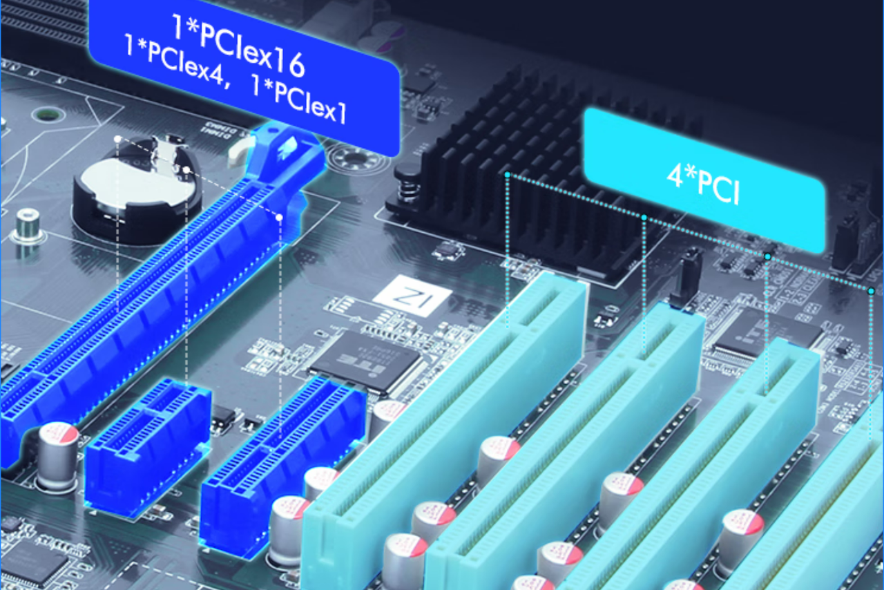 4個PCI插槽：支持擴展數據采集卡。